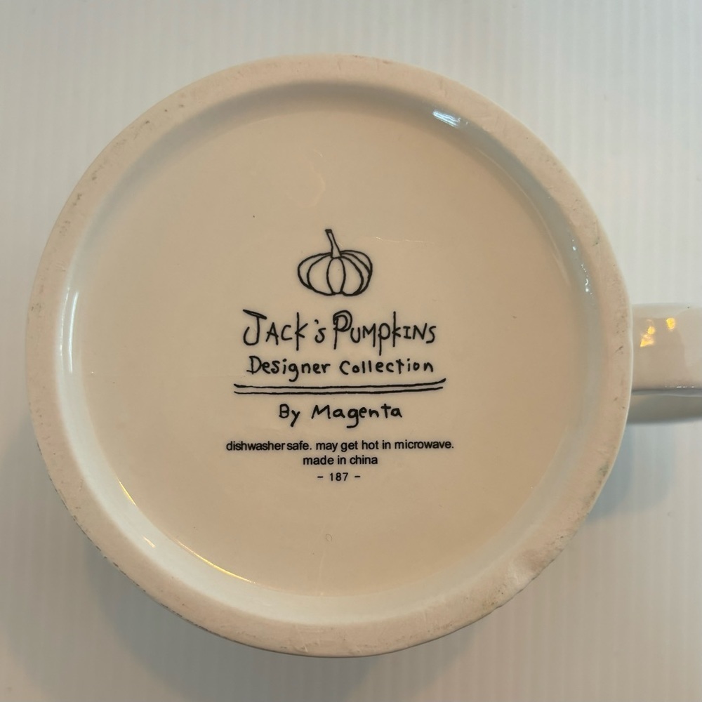 Jacks Pumpkins Halloween Coffee Mug Cat Witch Designer Collection By Mag… - Picture 8 of 13